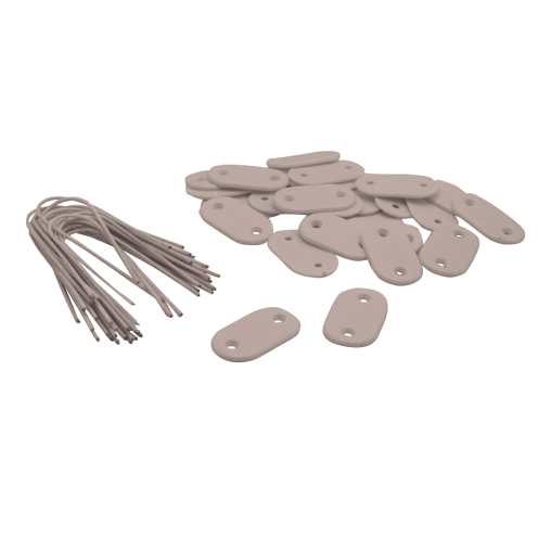 Bevestigingsset tuinscherm PVC grijs